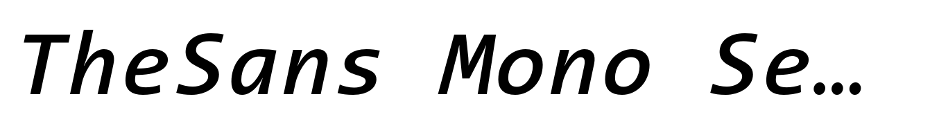 TheSans Mono SemiBold Italic
